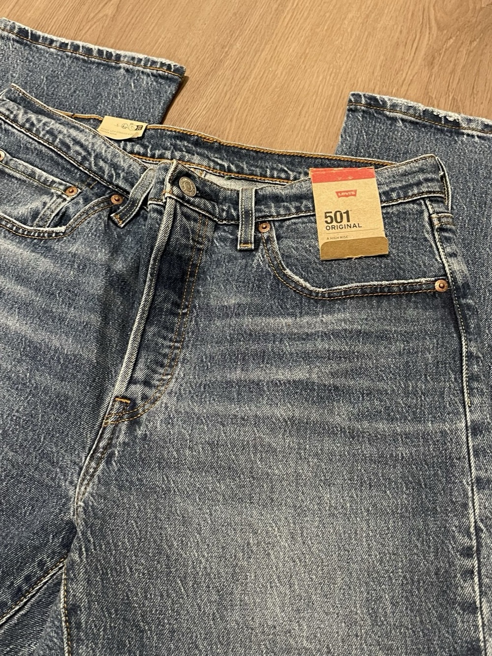 Levi's 501 Original Straight Leg Jeans Blue Waist 31 NWT - Picture 4 of 9